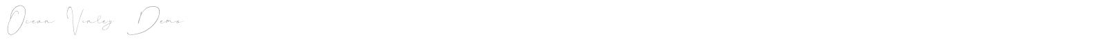 Ocean Vinley font preview
